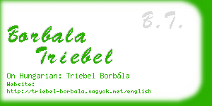 borbala triebel business card